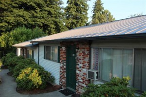 The Metal Roofing System Has a Clean, Crisp Look